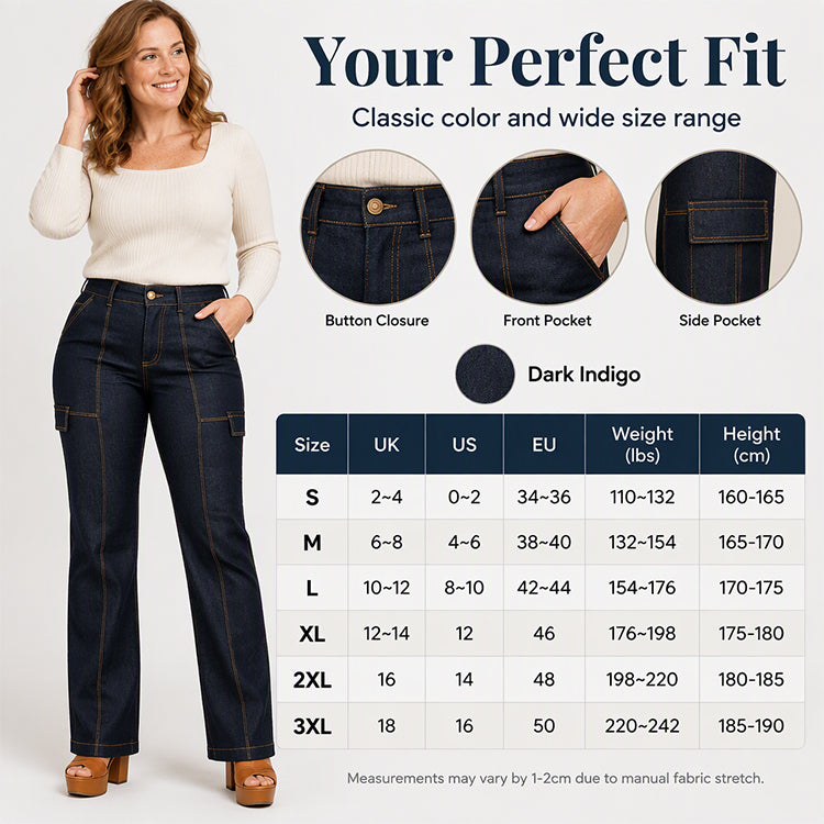 ✨ High-Waist Damesjeans 👖 met Contrasterende Naden en Brede Pijpen, Trendy & Flatterend voor Elke Look ✨