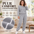 🔥Gratis verzending✈️✨ Dames Sweatshirt Set 🧶 met Contrasterende Biezen en Joggingbroek, 2-Delige Set, Comfortabel & Trendy ✨