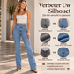 🔥Gratis verzending✈️Dames elastische jeans met hoge taille en flared pijpen
