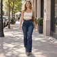 🔥Gratis verzending✈️Dames elastische jeans met hoge taille en flared pijpen