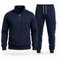 🔥Gratis verzending✈️Twee delig Herenset met sweatshirt met halve rits en cargobroek met joggingpasvorm