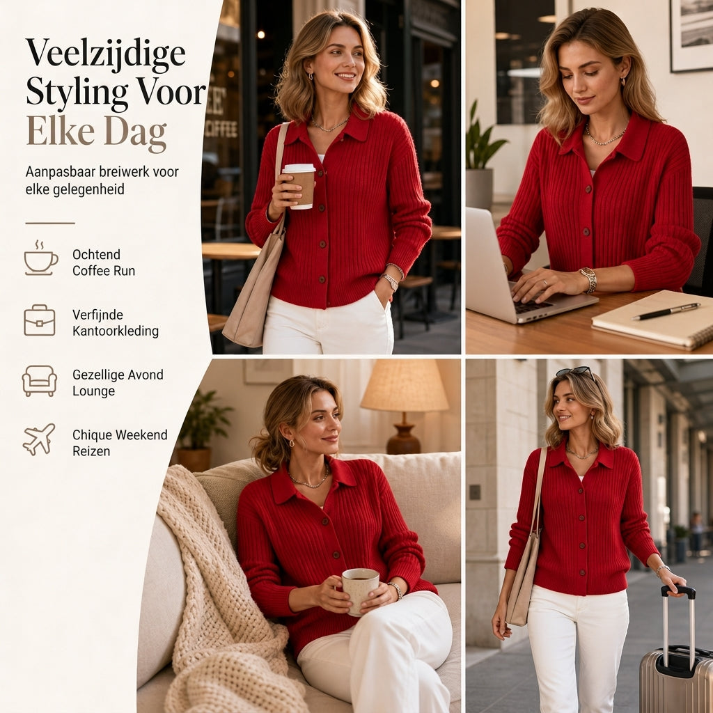 🔥Gratis verzending✈️Casuele losvallende gebreide damescardigan
