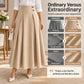 🔥Gratis verzending✈️Vrouwen Hoog Taille Plooien A-Lijn Maxi Rok