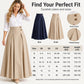 🔥Gratis verzending✈️Vrouwen Hoog Taille Plooien A-Lijn Maxi Rok