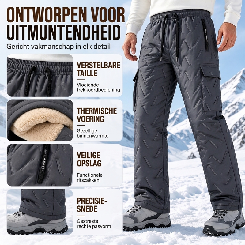 🔥Gratis verzending✈️Winterbroek voor heren met plush voering