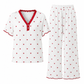 😍Dames Pyjamaset met Print: Korte Mouwen Top en Lange Broek, Comfortabele Rekbare Loungewear