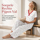 😍Dames Pyjamaset met Print: Korte Mouwen Top en Lange Broek, Comfortabele Rekbare Loungewear