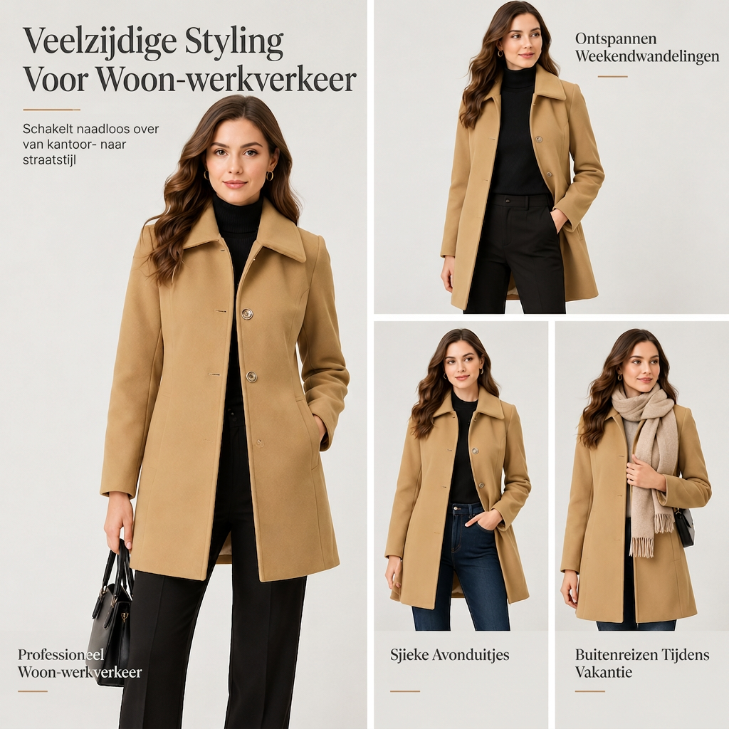 🔥Gratis verzending✈️Elegante dames mid-lengte geruite trenchcoat, veelzijdig voor herfst en winter