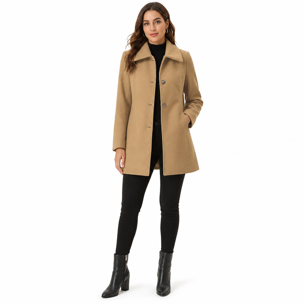 🔥Gratis verzending✈️Elegante dames mid-lengte geruite trenchcoat, veelzijdig voor herfst en winter