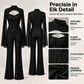 🔥Gratis verzending✈️Dames Glitterende Jumpsuit met Capemouwen