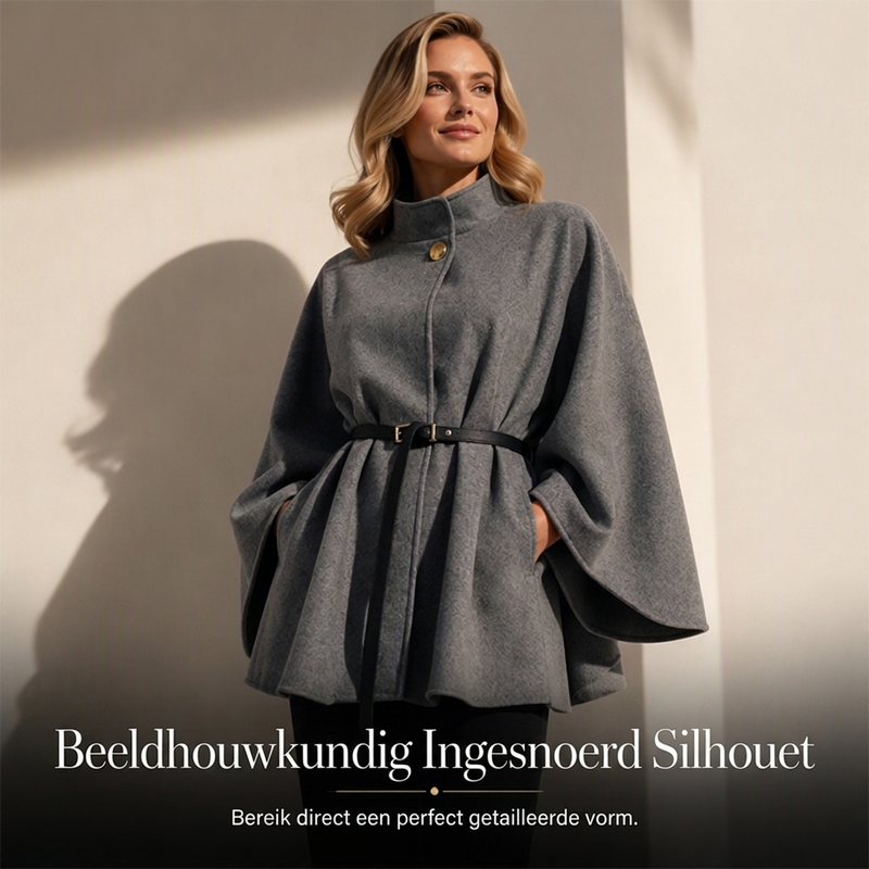 🔥Gratis verzending✈️Elegante Damescape met Staande Kraag