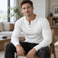 💪Heren Casual Slim Fit Geribde Henley T-Shirt