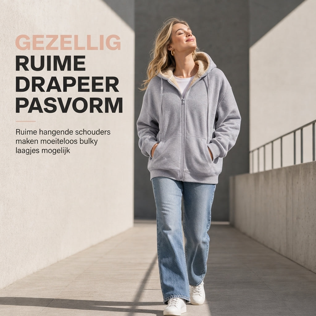 🔥Gratis verzending✈️Warme fleece hoodie voor dames voor de winter