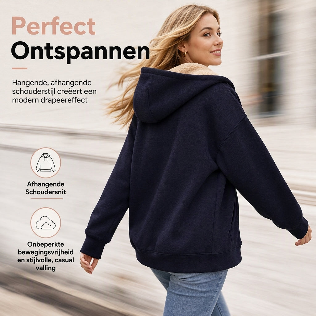 🔥Gratis verzending✈️Warme fleece hoodie voor dames voor de winter