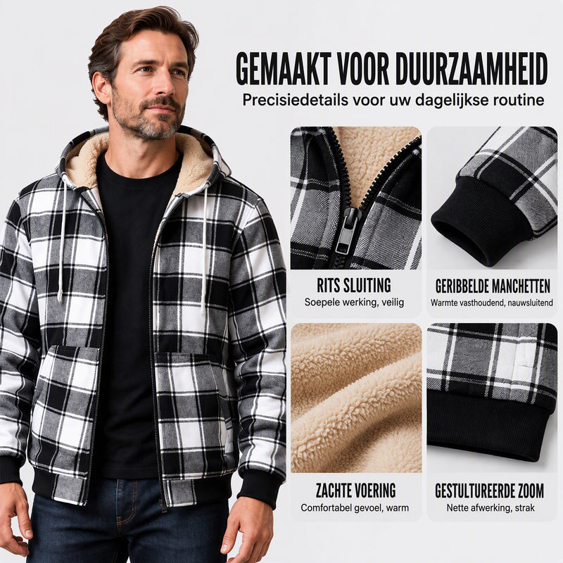 🔥Gratis verzending✈️Casual Thermische Jas Met Capuchon Voor Heren