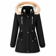 🔥Gratis verzending✈️Dames winterparka-jas met imitatiebont capuchon