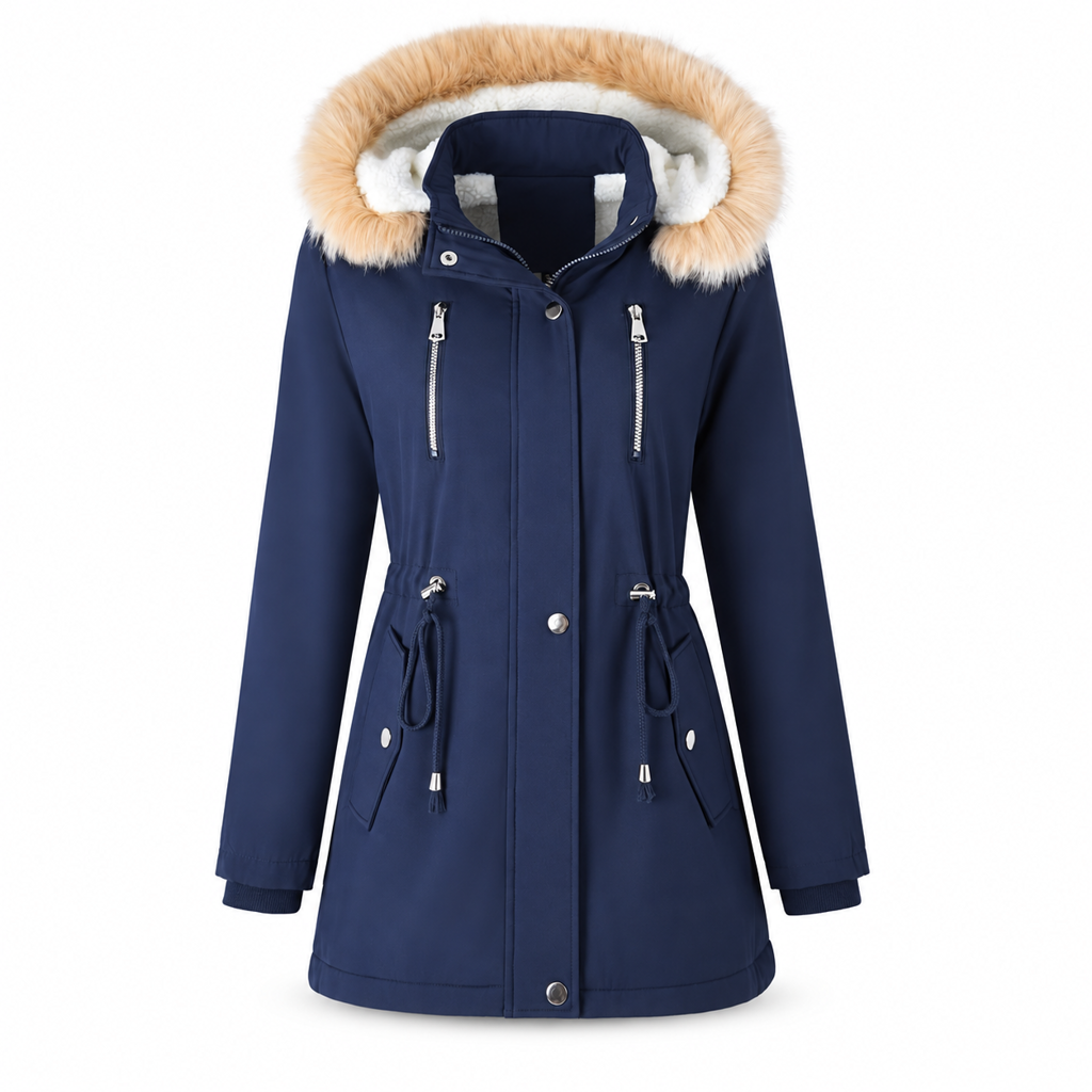 🔥Gratis verzending✈️Dames winterparka-jas met imitatiebont capuchon