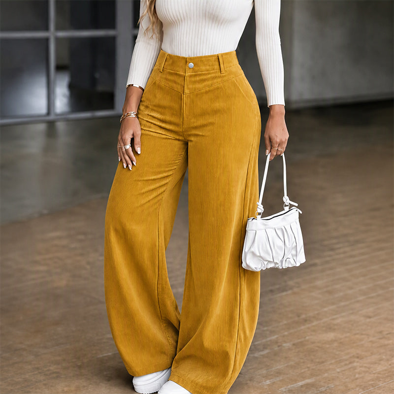 🔥Gratis verzending✈️Casual corduroy wijde broek voor dames