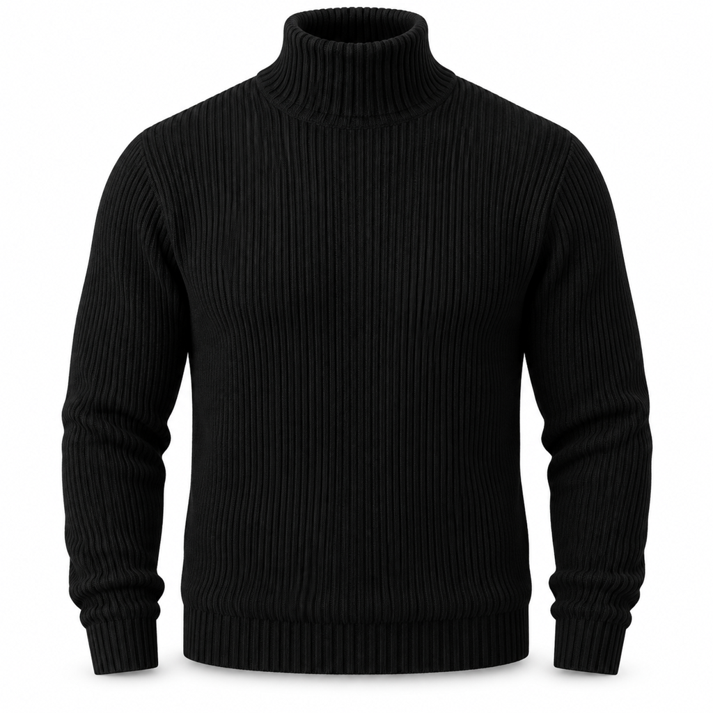 ✨ Zin in een strakke gebreide coltrui voor heren? Gestructureerde kraag en getailleerde pasvorm, makkelijk te dragen 🧶