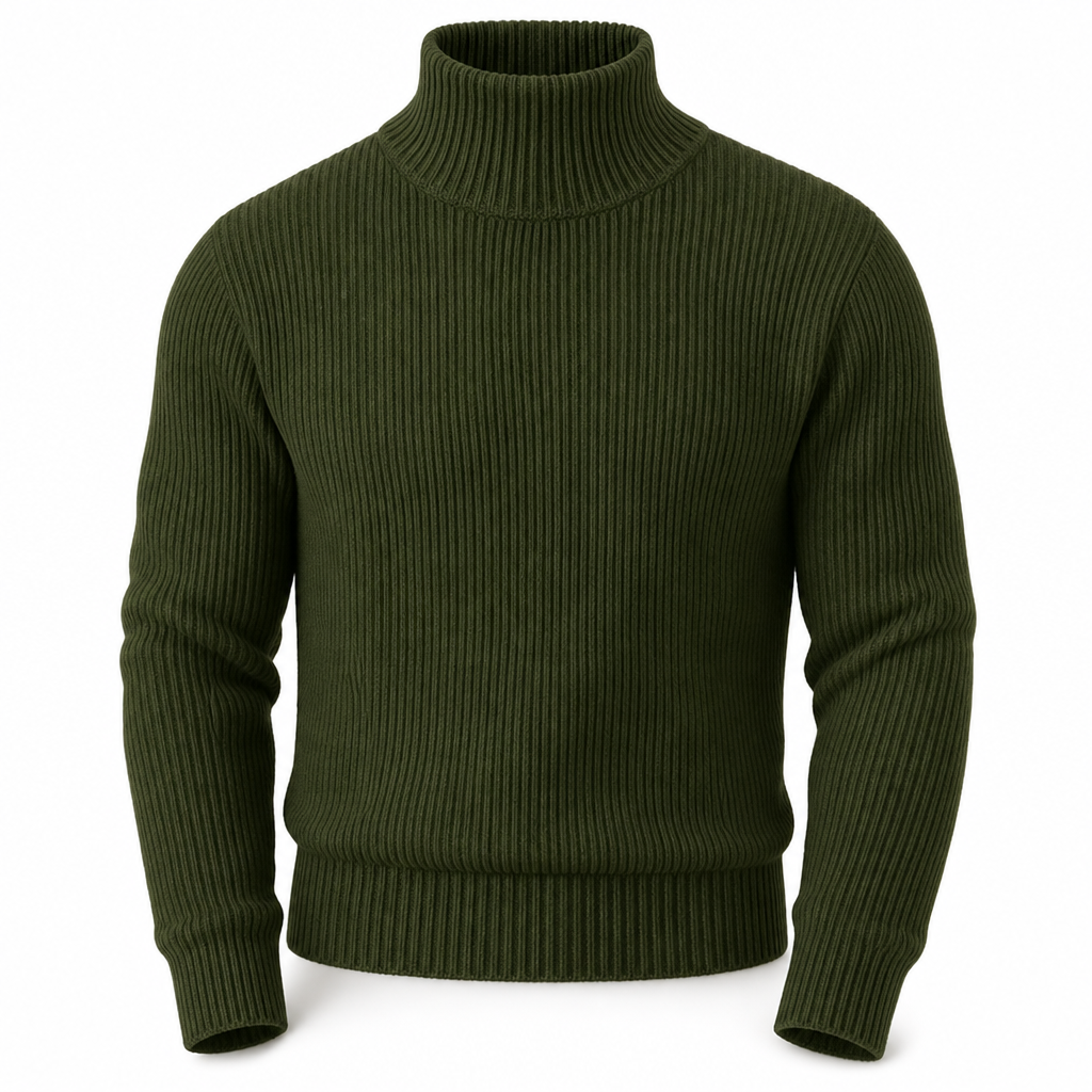 ✨ Zin in een strakke gebreide coltrui voor heren? Gestructureerde kraag en getailleerde pasvorm, makkelijk te dragen 🧶
