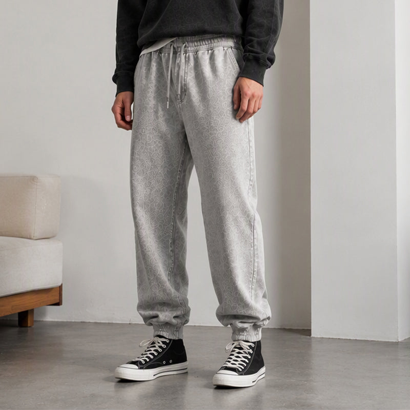 Heren Casual Gewassen Sportbroek