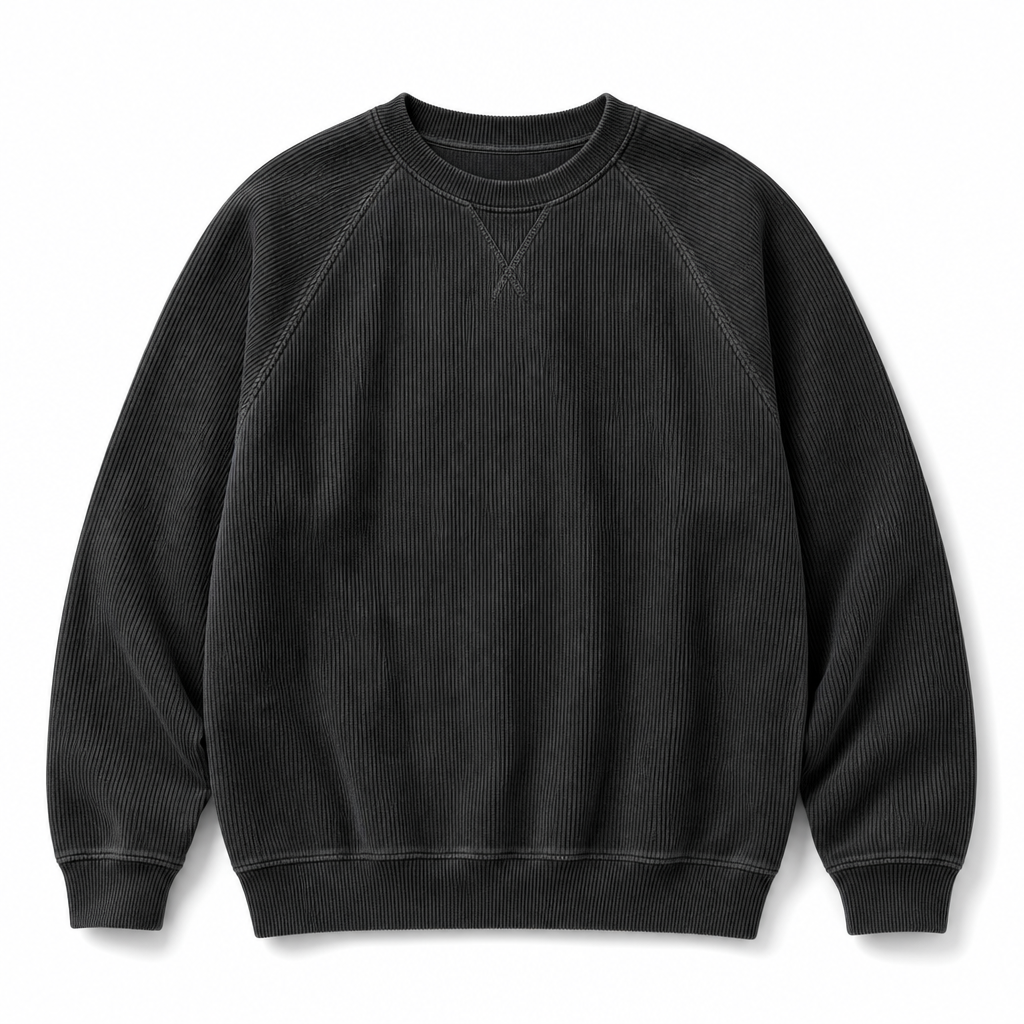 🔥Gratis verzending✈️Heren corduroy ronde hals lange mouwen pullover sweatshirt