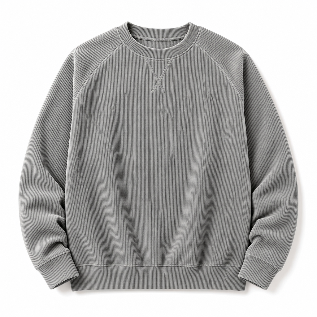 🔥Gratis verzending✈️Heren corduroy ronde hals lange mouwen pullover sweatshirt