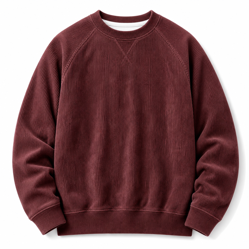 🔥Gratis verzending✈️Heren corduroy ronde hals lange mouwen pullover sweatshirt