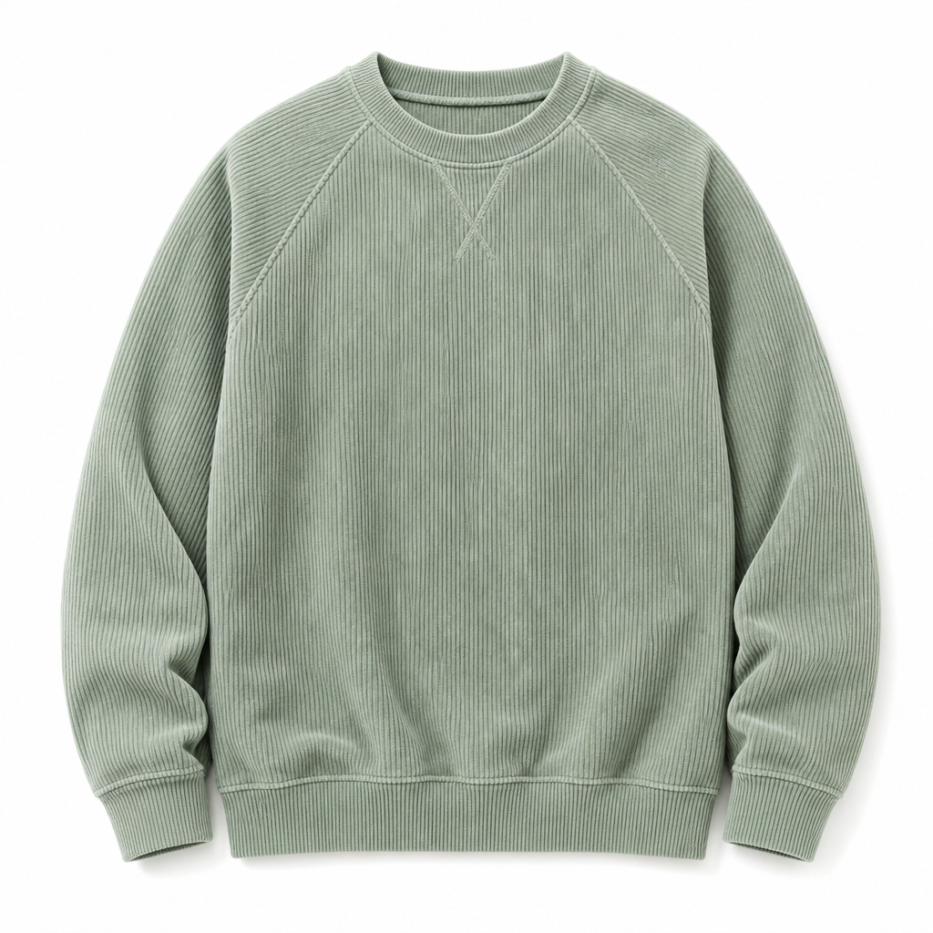 🔥Gratis verzending✈️Heren corduroy ronde hals lange mouwen pullover sweatshirt