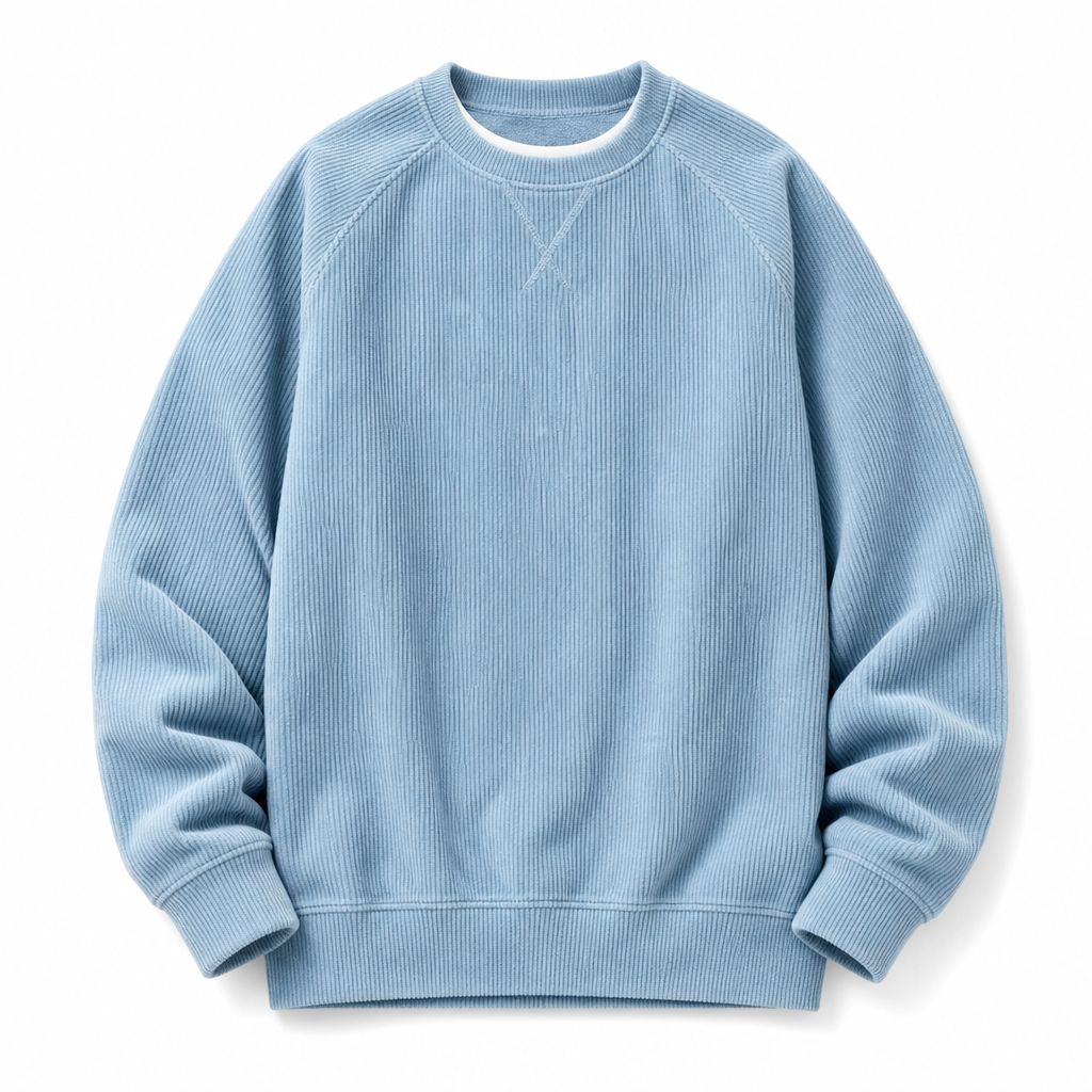 🔥Gratis verzending✈️Heren corduroy ronde hals lange mouwen pullover sweatshirt
