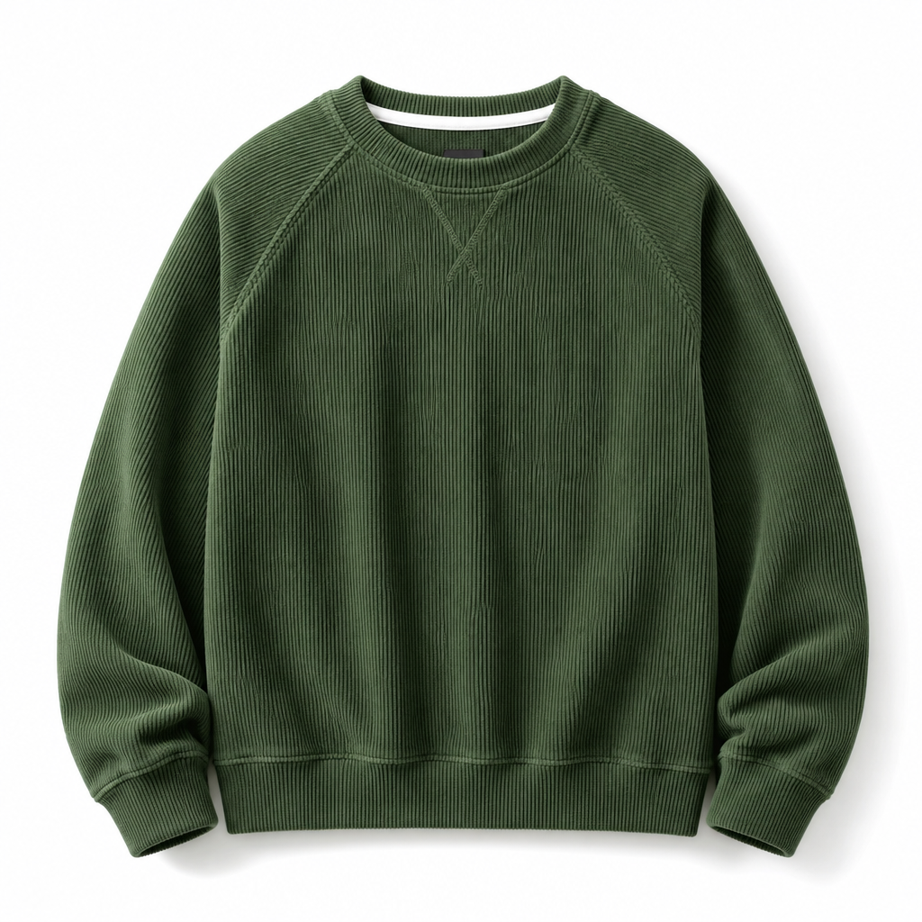🔥Gratis verzending✈️Heren corduroy ronde hals lange mouwen pullover sweatshirt