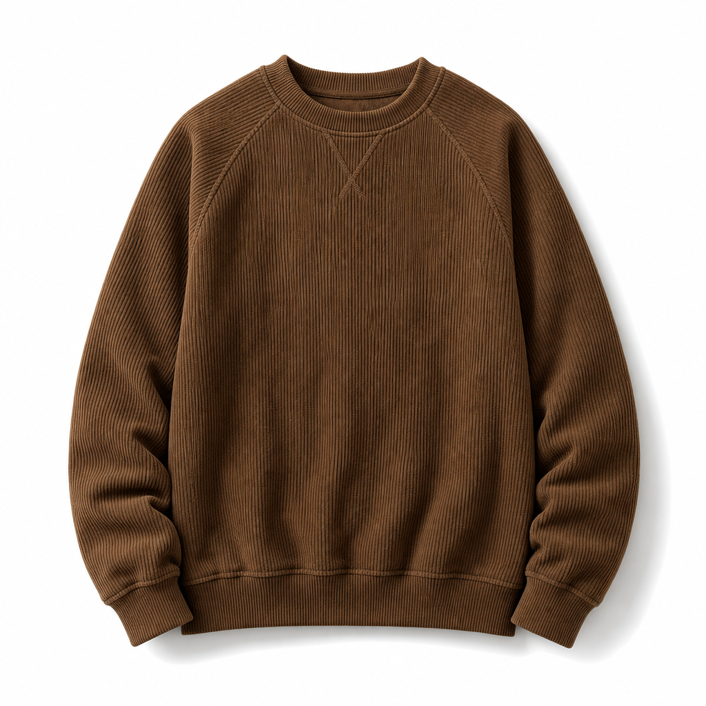 🔥Gratis verzending✈️Heren corduroy ronde hals lange mouwen pullover sweatshirt