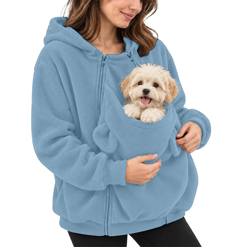 😍Een onmisbaar item voor huishoudens met huisdieren❤️Kangaroo Pocket Huisdierendraagcapuchon