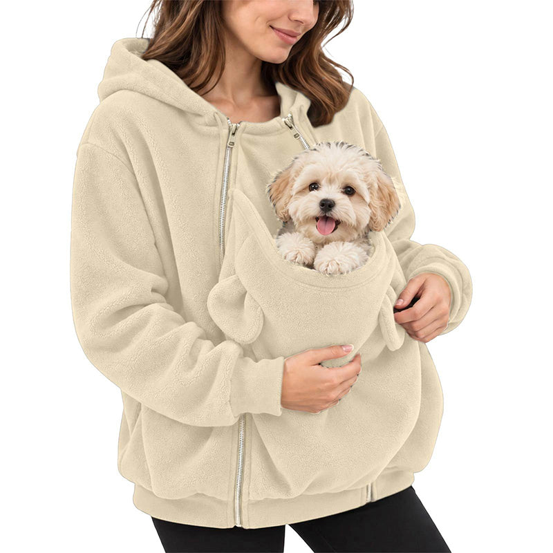 😍Een onmisbaar item voor huishoudens met huisdieren❤️Kangaroo Pocket Huisdierendraagcapuchon