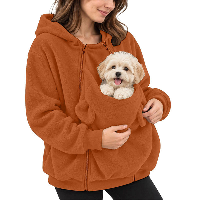 😍Een onmisbaar item voor huishoudens met huisdieren❤️Kangaroo Pocket Huisdierendraagcapuchon