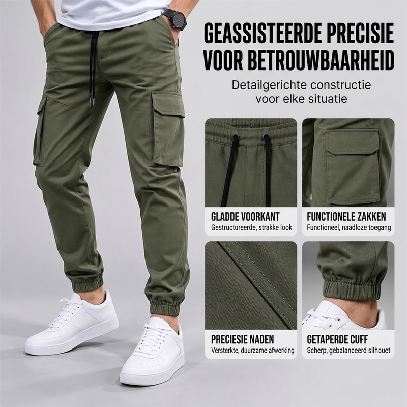 👖Heren Casual Outdoor Cargo Broek met Trekkoord