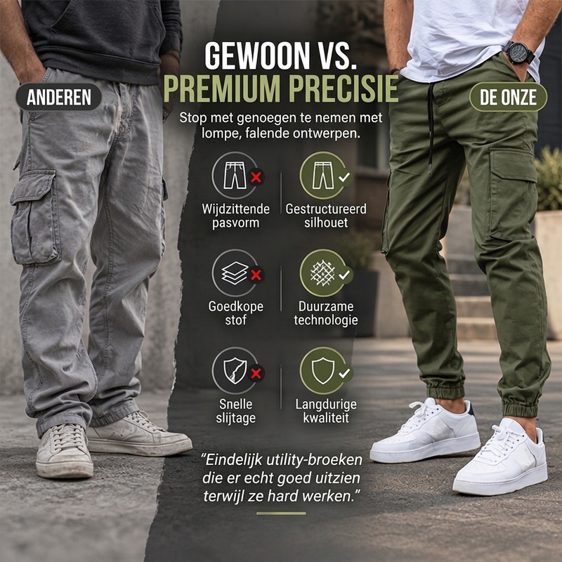 👖Heren Casual Outdoor Cargo Broek met Trekkoord