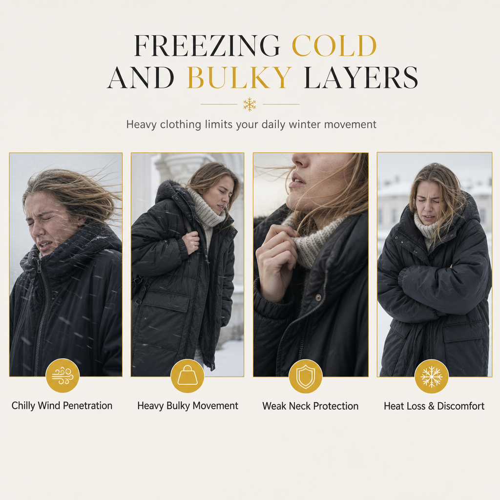🔥Gratis verzending✈️Dames Winter Korte Gewatteerde Jas met Bontkraag en Capuchon