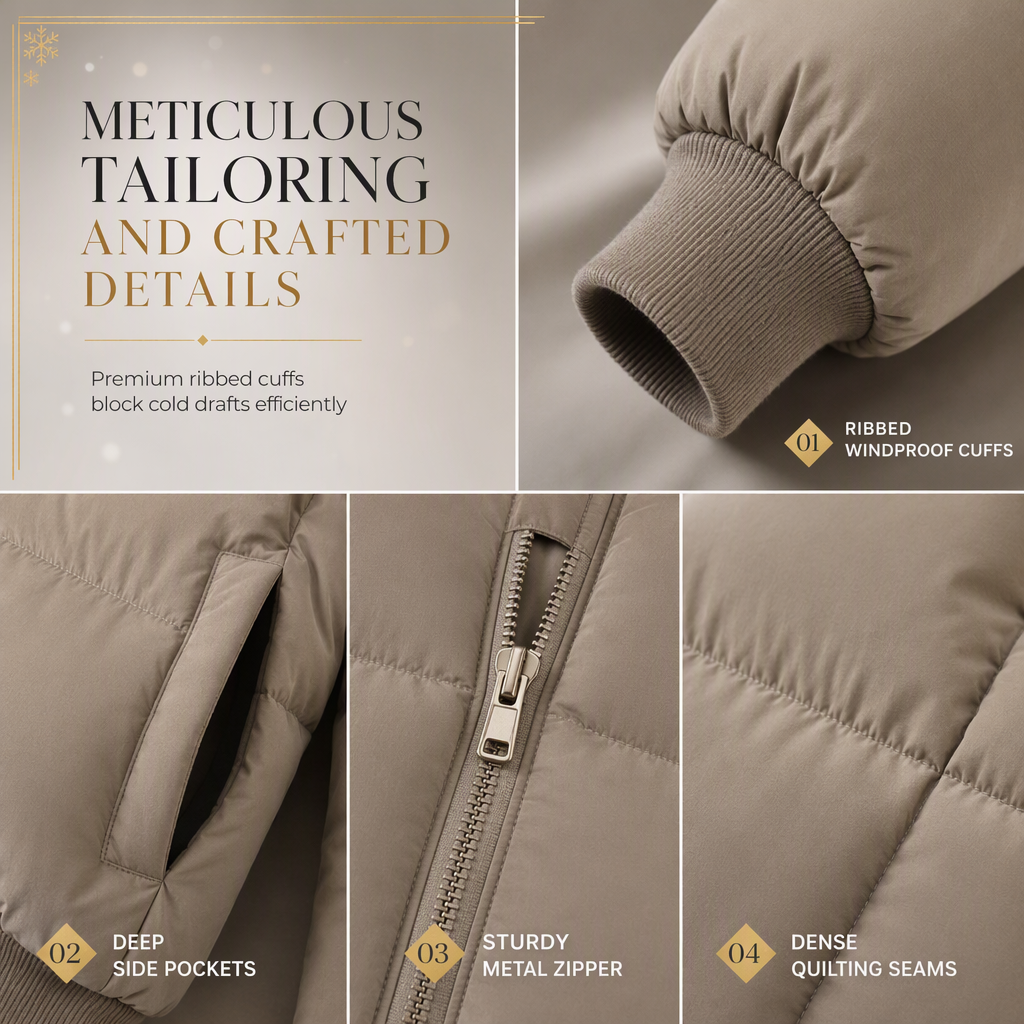 🔥Gratis verzending✈️Dames Winter Korte Gewatteerde Jas met Bontkraag en Capuchon