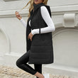 🔥Gratis verzending✈️Dames middel-lengte capuchon gewatteerd vest