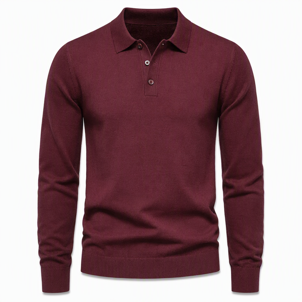 🔥Gratis verzending✈️Heren effen gekleurd lange mouwen gebreid shirt pullover trui