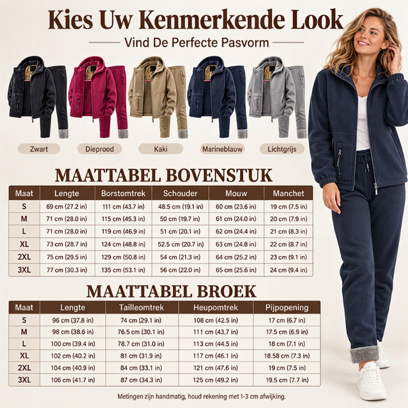 🔥Gratis verzending✈️Unisex casual thermische jas en broek set