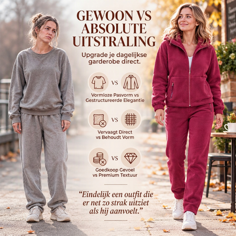 🔥Gratis verzending✈️Unisex casual thermische jas en broek set