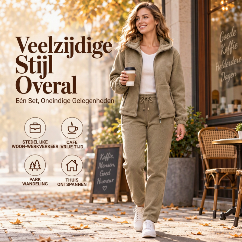 🔥Gratis verzending✈️Unisex casual thermische jas en broek set