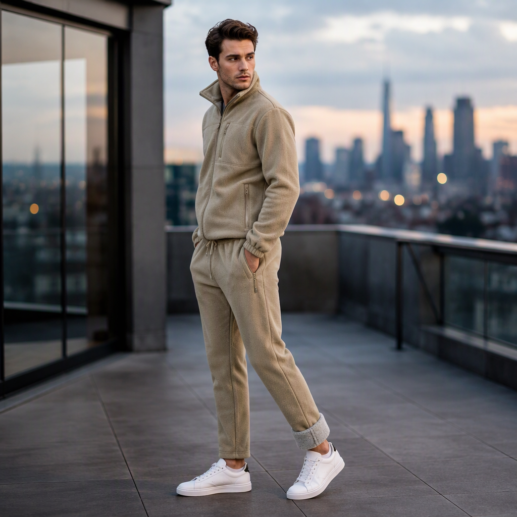 🔥Gratis verzending✈️Unisex casual thermische jas en broek set