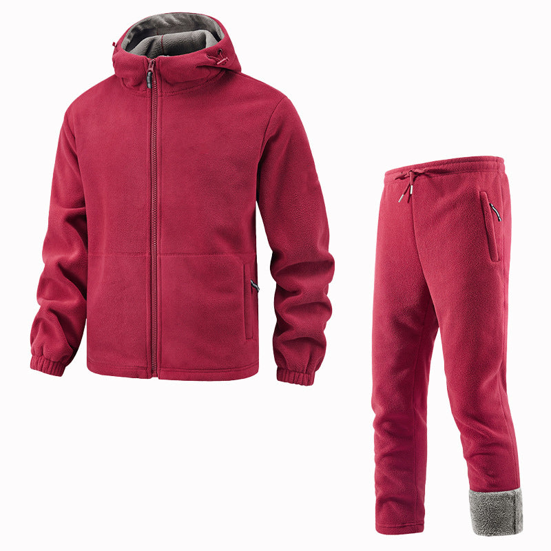 🔥Gratis verzending✈️Unisex casual thermische jas en broek set
