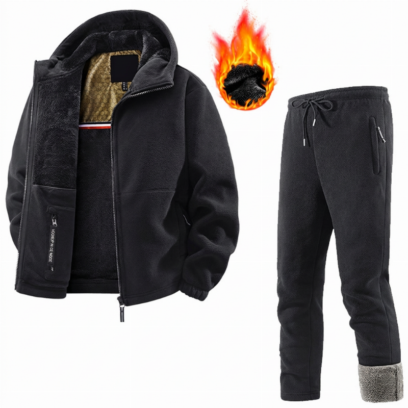 🔥Gratis verzending✈️Unisex casual thermische jas en broek set