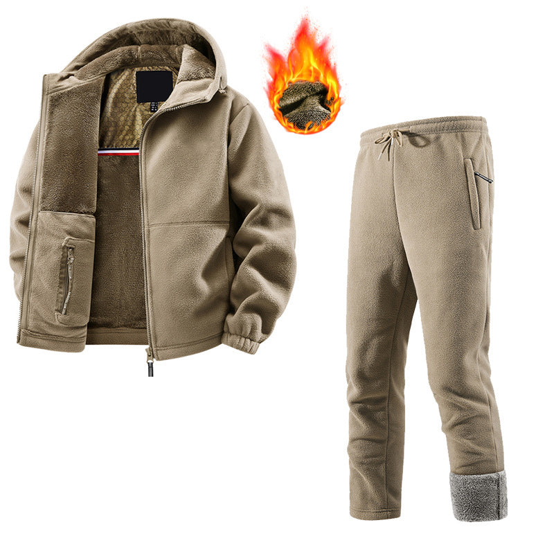 🔥Gratis verzending✈️Unisex casual thermische jas en broek set