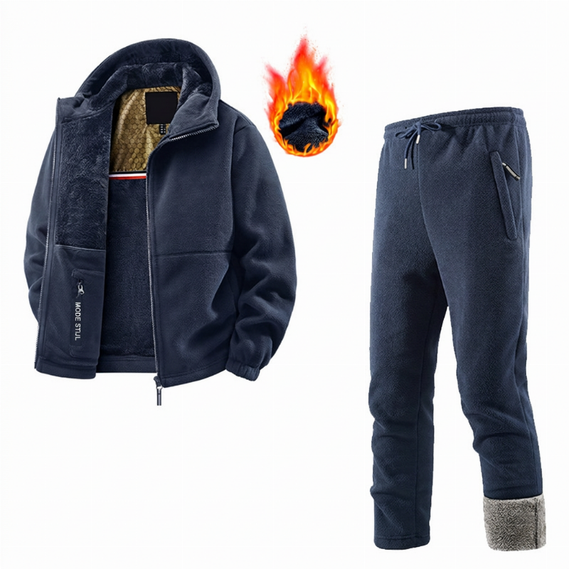 🔥Gratis verzending✈️Unisex casual thermische jas en broek set