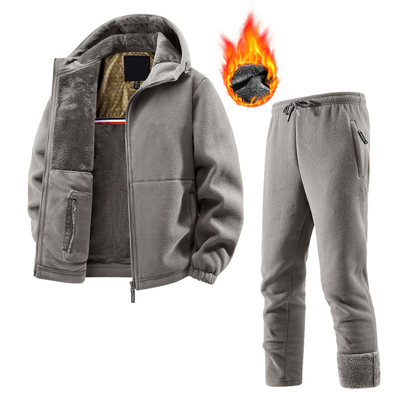 🔥Gratis verzending✈️Unisex casual thermische jas en broek set